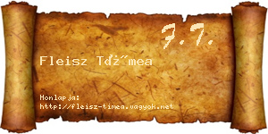 Fleisz Tímea névjegykártya